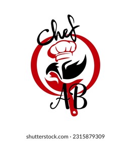 creative red logo, rectangle, white logo for company.