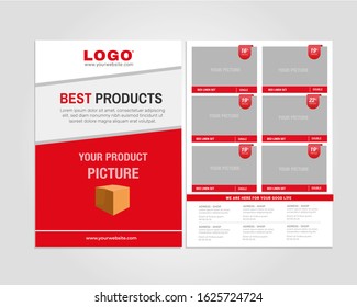 Creative Red Modern Products Flyer