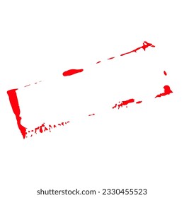 Creative Red seal border, vector