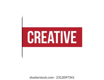 creative red vector banner illustration isolated on white background