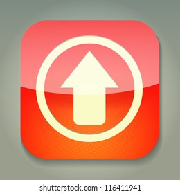 a creative red vector icon