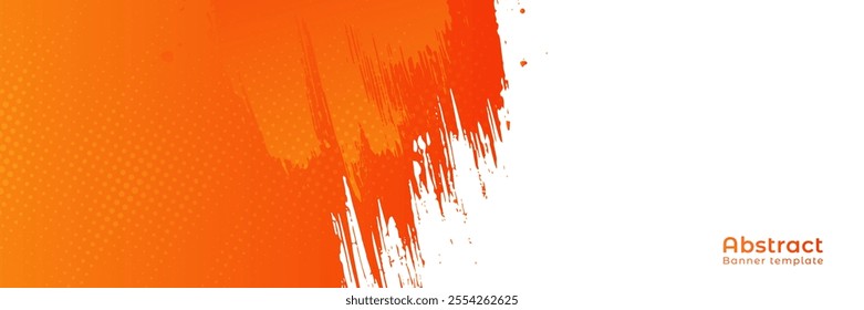 Creative Red-orange Abstract Design with Bold Strokes and Minimalist Appeal