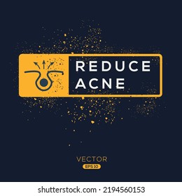 Creative (Reduce acne) Icon, Vector sign.