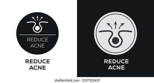 Creative (Reduce acne) Icon, Vector sign.