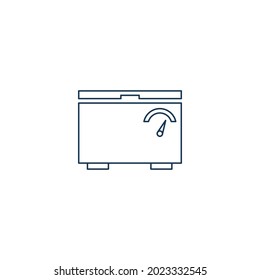 vector de icono de congelador de refrigerador creativo