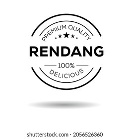 Creative (Rendang ) Logo, Rendang  Sticker, Vector Illustration.