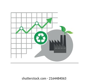creative renewable energy concept. Green alternative energy. environmentally friendly, clean energy. Isolated vector illustration.
