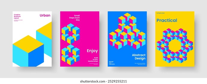 Creative Report Design. Geometric Brochure Template. Modern Business Presentation Layout. Poster. Book Cover. Banner. Flyer. Background. Journal. Pamphlet. Newsletter. Portfolio. Notebook. Handbill
