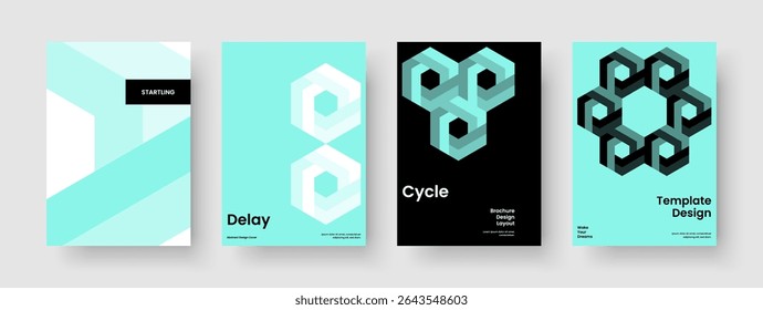 Creative Report Design. Geometric Business Presentation Template. Abstract Poster Layout. Banner. Book Cover. Brochure. Flyer. Background. Handbill. Leaflet. Journal. Brand Identity. Newsletter