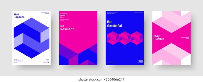 Creative Report Design. Geometric Flyer Template. Abstract Brochure Layout. Banner. Background. Book Cover. Poster. Business Presentation. Handbill. Portfolio. Brand Identity. Journal. Pamphlet