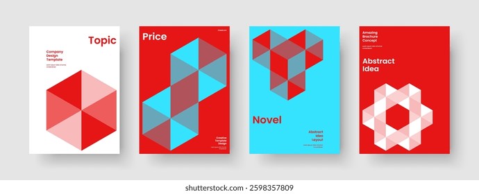Creative Report Design. Geometric Poster Template. Isolated Brochure Layout. Banner. Flyer. Business Presentation. Background. Book Cover. Portfolio. Journal. Pamphlet. Advertising. Magazine