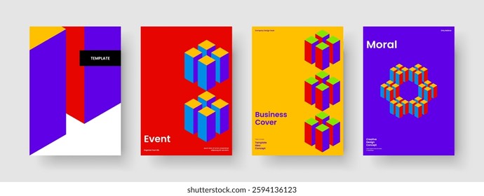 Creative Report Design. Isolated Book Cover Template. Modern Business Presentation Layout. Background. Poster. Flyer. Brochure. Banner. Catalog. Portfolio. Advertising. Notebook. Brand Identity