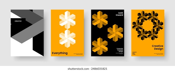 Creative Report Design. Isolated Brochure Layout. Geometric Background Template. Business Presentation. Banner. Flyer. Book Cover. Poster. Pamphlet. Brand Identity. Handbill. Portfolio. Journal