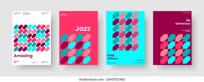 Kreatives Berichtsdesign. Vorlage für moderne Buchumschläge. Layout für geometrische Geschäftspräsentationen. Banner. Flyer. Poster. Broschüre. Hintergrund. Zeitschrift. Handzettel Packungsbeilage. Broschüre. Werbung