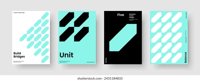 Kreativer Berichtsentwurf. Moderne Flyer-Vorlage. Geometrisches Bannerlayout. Hintergrund. Broschüre. Poster. Geschäftspräsentation. Buchumschlag. Portfolio. Broschüre. Newsletter. Merkblatt. Markenidentität