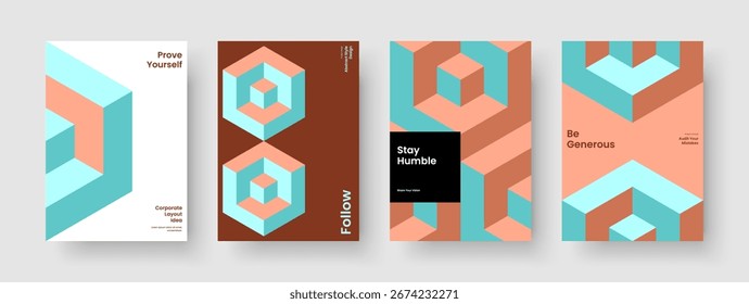 Creative Report Layout. Geometric Business Presentation Design. Isolated Brochure Template. Banner. Flyer. Book Cover. Background. Poster. Notebook. Magazine. Journal. Pamphlet. Brand Identity