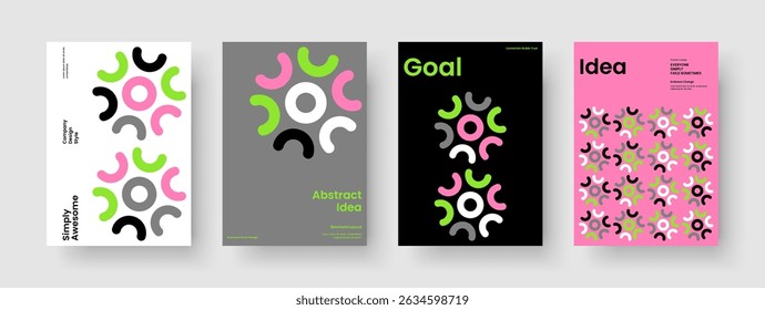 Layout de Relatório Criativo. Design de apresentação comercial isolado. Modelo de Banner Geométrico. Panfleto. Brochura. Capa de Livro. Cartaz. Histórico. Catálogo. Folheto informativo. Panfleto. Identidade da marca. Diário