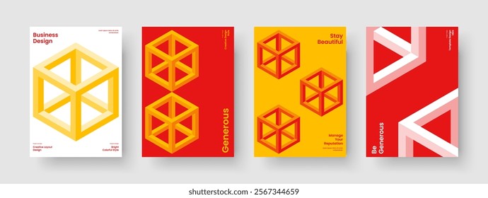 Creative Report Template. Abstract Brochure Design. Geometric Business Presentation Layout. Book Cover. Background. Poster. Banner. Flyer. Brand Identity. Newsletter. Journal. Handbill. Magazine