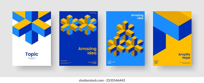 Modelo de relatório criativo. Resumo do projeto de apresentação de negócios. Layout Moderno da Capa do Livro. Histórico. Faixa. Brochura. Panfleto. Cartaz. Catálogo. Identidade da marca. Publicidade. Diário. Conhecimento Manual