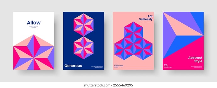 Creative Report Template. Geometric Background Design. Isolated Poster Layout. Book Cover. Business Presentation. Flyer. Brochure. Banner. Catalog. Brand Identity. Leaflet. Notebook. Advertising