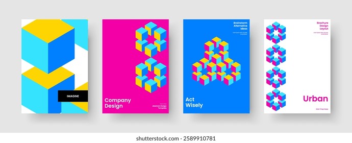 Creative Report Template. Geometric Business Presentation Layout. Isolated Banner Design. Flyer. Background. Poster. Book Cover. Brochure. Notebook. Brand Identity. Magazine. Handbill. Catalog