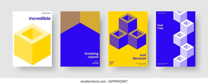 Plantilla de informe creativo. Diseño de presentación empresarial aislado. Diseño de portada de libro Abstractas. Cartel. Anuncio. Antecedentes. Folleto. Volante. Panfleto. Catálogo. Cuaderno. Revista. Boletín de noticias