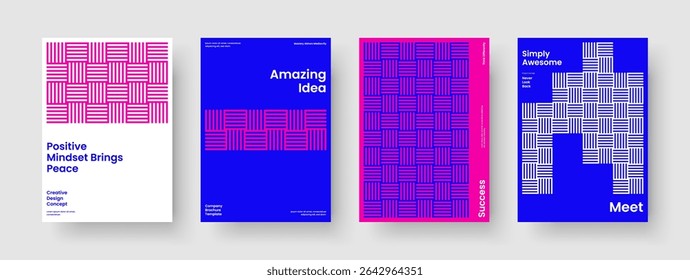 Creative Report Template. Isolated Flyer Design. Geometric Business Presentation Layout. Poster. Banner. Background. Book Cover. Brochure. Portfolio. Advertising. Leaflet. Journal. Notebook