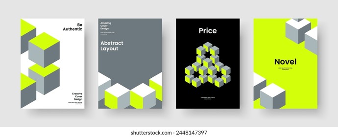 Plantilla de informe creativo. Diseño de Anuncio moderno. Diseño de fondo aislado. Presentación empresarial. Folleto. Portada del libro. Volante. Cartel. Publicidad. Identidad de marca. Cuaderno. Prospecto. Cartera