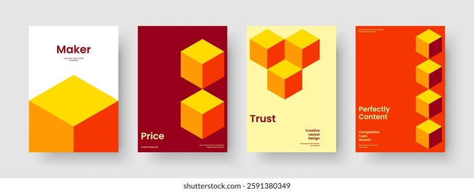 Creative Report Template. Modern Brochure Design. Isolated Business Presentation Layout. Background. Flyer. Banner. Poster. Book Cover. Portfolio. Notebook. Newsletter. Catalog. Magazine