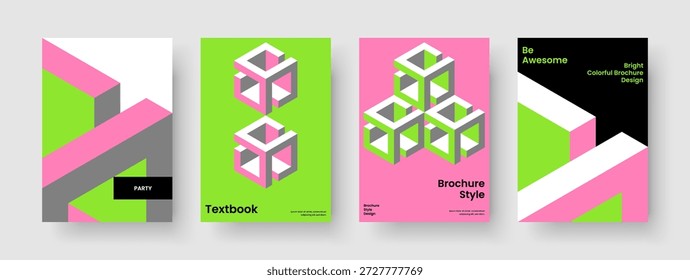 Modelo de relatório criativo. Layout Moderno de Apresentação de Negócios. Design de banner geométrico. Capa de Livro. Brochura. Histórico. Cartaz. Panfleto. Publicidade. Carteira. Diário. Revista. Identidade da marca