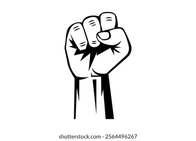 Creative Representations of Raised Fist Icons for Protest Art, raised fist, power symbol, revolution sign, protest icon, solidarity gesture, activism symbol, social justice, strength symbol, unity sig