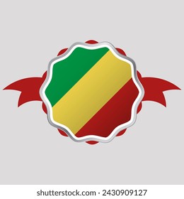 Creative Republic of the Congo Flag Sticker Emblem