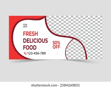 Creative Restaurant billboard template design