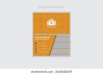 Creative restaurant business card template with a stylish, appetizing design. Perfect for branding restaurants, food trucks, and culinary professionals.