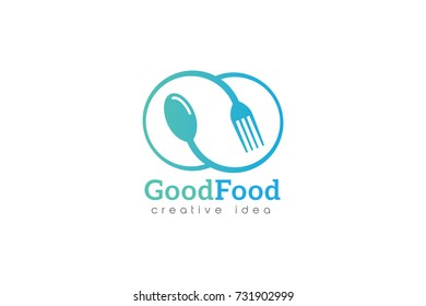 Creative Restaurant Concept Logo Design Template