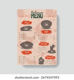 Creative Restaurant Fast Food Menu Template