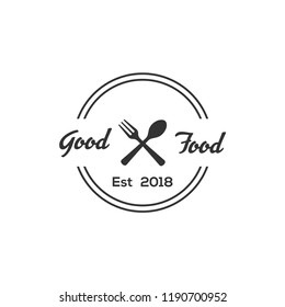 creative restaurant logo design vector