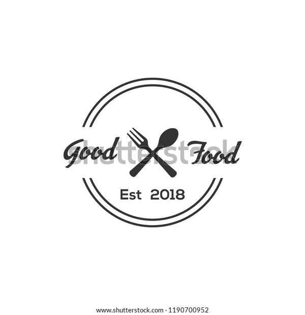 Creative Restaurant Logo Design Vector Stock Vector Royalty Free