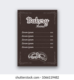 Diseño de tarjeta de menú de restaurante creativo, diseño de página única