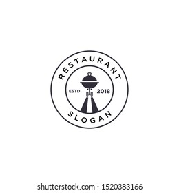 creative restaurant vector with plane concept illustration