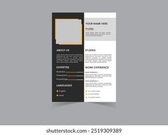 Creative Resume and Cover Letter Layout Design
