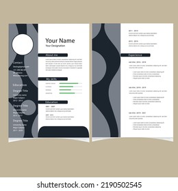 Creative Resume design for client 