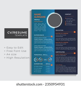 creative resume design template. Modern Cv resume design template 