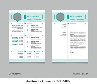 Creative Resume Template With Job Application Letter