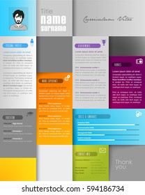 Creative resume template with place for your photo.