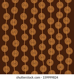 creative retro swirl round design pattern background vector