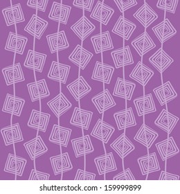 creative retro swirl square design pattern background vector