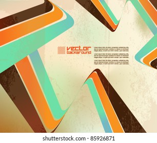 creative retro vector background