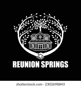 Creative reunion logo design template suitable for company logo, print, digital, icon, apps, and other marketing material purpose