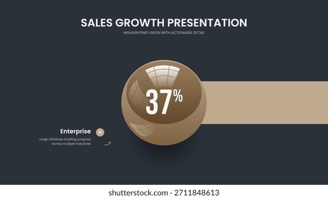 Diseño de marco de diagrama de un paso de Creative Review. Ilustración vectorial de diseño de presentación de diapositivas de Perfil de marketing. Rendimiento del inversor 1 Plantilla de presentación del gráfico de opciones.